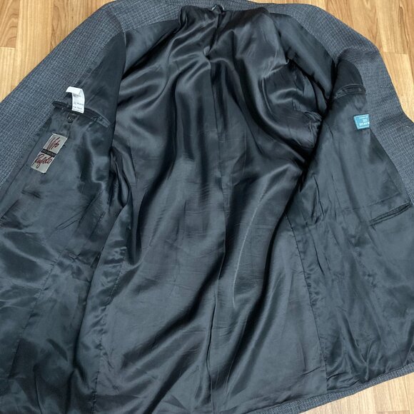 Vito Rufolo Italy Pure New Wool Blazer Jacket 4 button textured Gray 48 XL - Picture 9 of 14